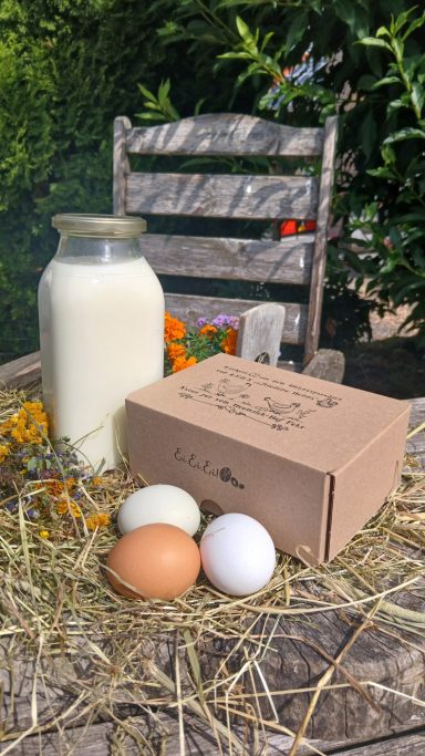 Frische Hofprodukte auf dem Heumilch-Hof Fehr